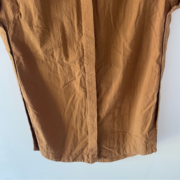 Anthropologie Maeve side slit relaxed brown tunic dress 37833 - Picture 4 of 12